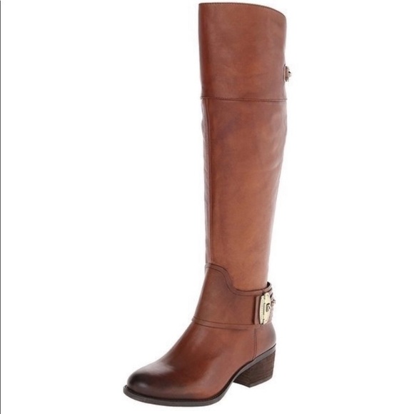 Vince Camuto Shoes - Vince Camuto Beatrix Distressed Leather Riding Boots